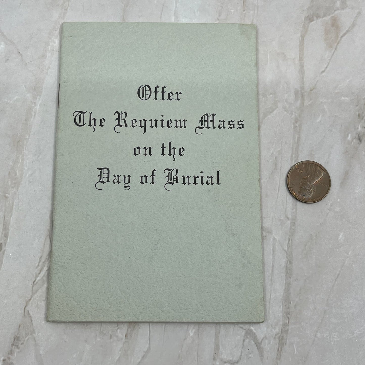 1968 Requiem Mass Booklet Joseph A. Fagan Ft. Wayne Indiana TG8-VW