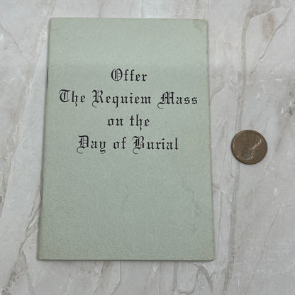 1968 Requiem Mass Booklet Joseph A. Fagan Ft. Wayne Indiana TG8-VW