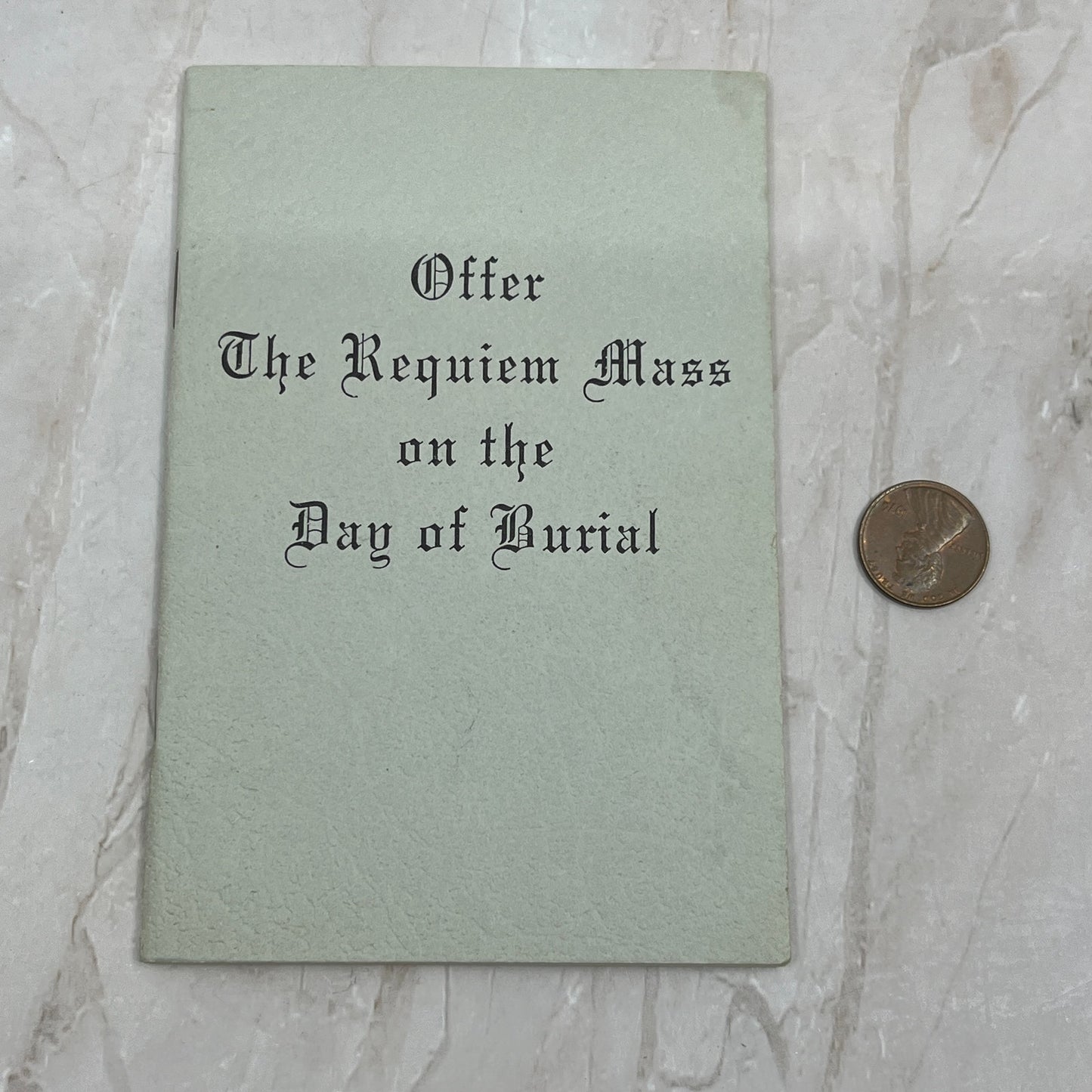 1968 Requiem Mass Booklet Joseph A. Fagan Ft. Wayne Indiana P9-1