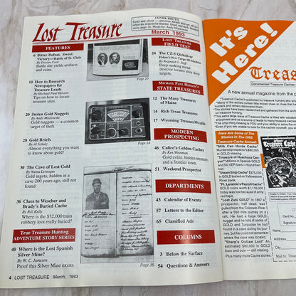 1993 March - Lost Treasure Magazine - Treasure Hunting Gold Prospecting M14