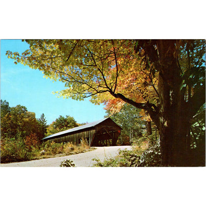 Albany Covered Bridge White Mountains NH Vintage Covered Bridge Postcard PC17