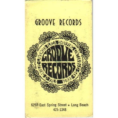 Groove Records Lakewood Plaza Spring Street Long Beach CA Business Card SD8-B20