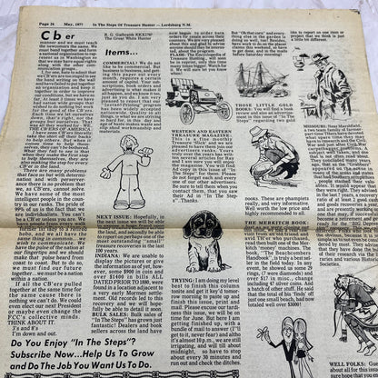 1977 May - In the Steps of the Treasure Hunter Newspaper - Lordsburg NM M11