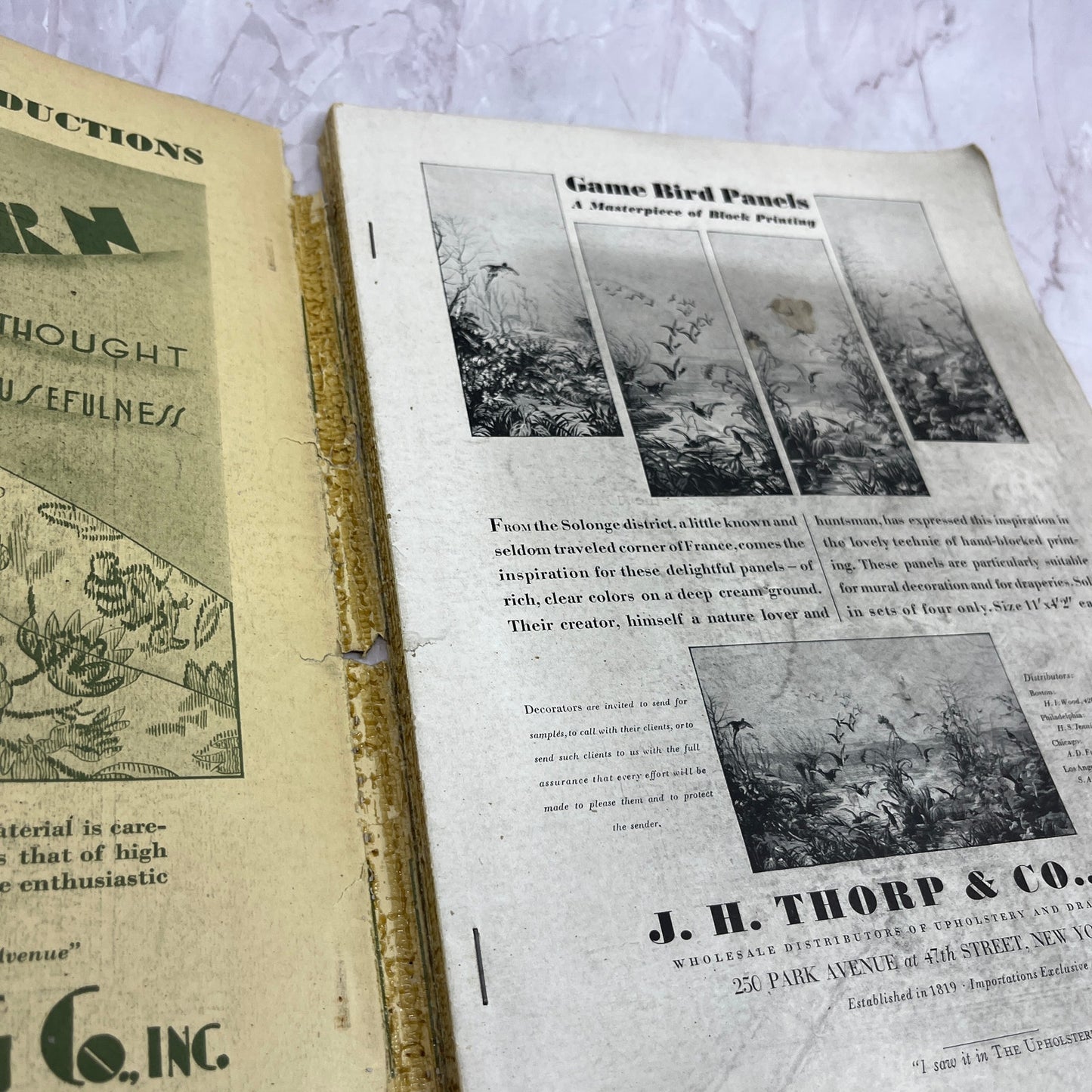 1929 The Upholsterer and Interior Decorator Handbook Magazine No.6 TK3