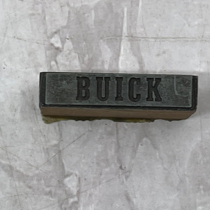 BUICK Logo Vintage Letterpress Printers Block Plate SF5-S