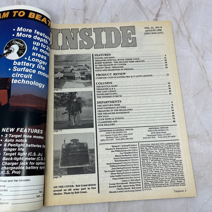 1990 Aug - Treasure Magazine - Treasure Hunting Prospecting Metal Detector M16