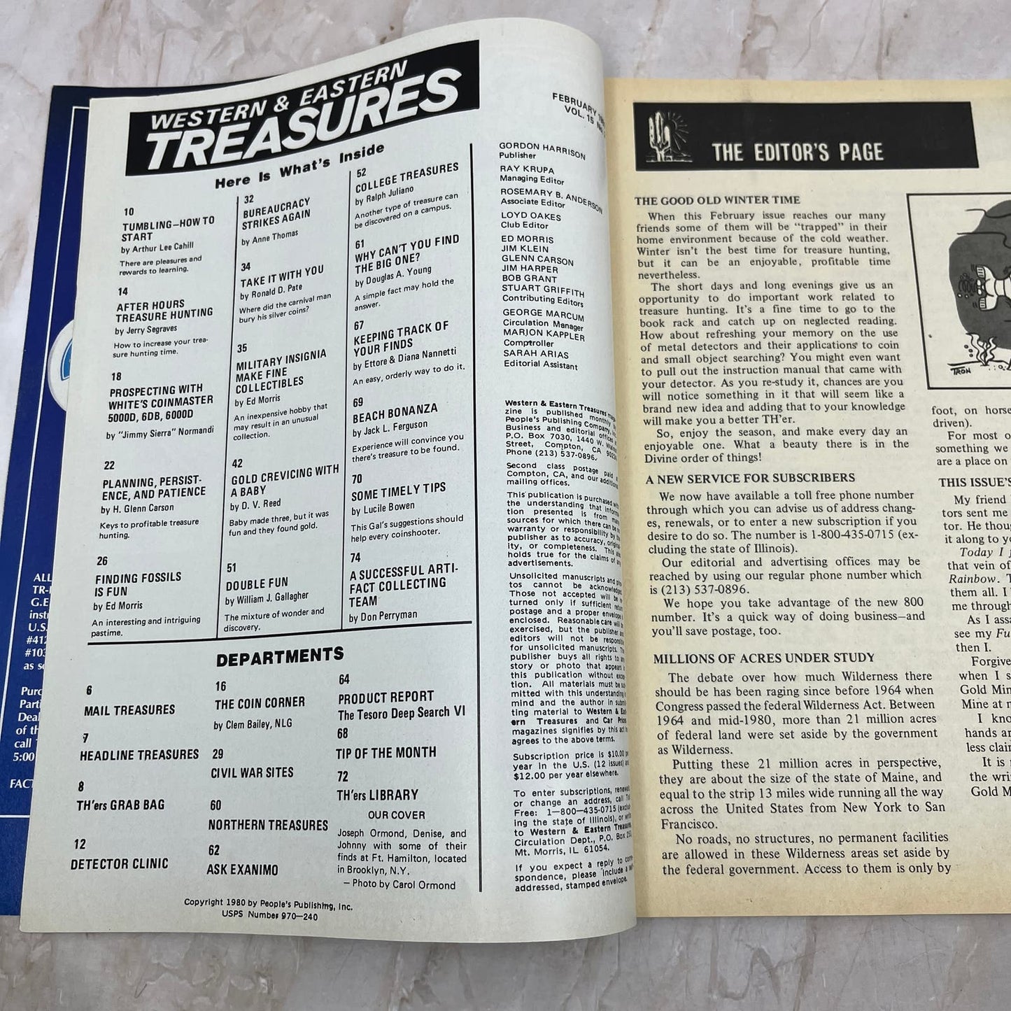 1981 Feb - Western & Eastern Treasures Magazine - Treasure Hunting Gold M13