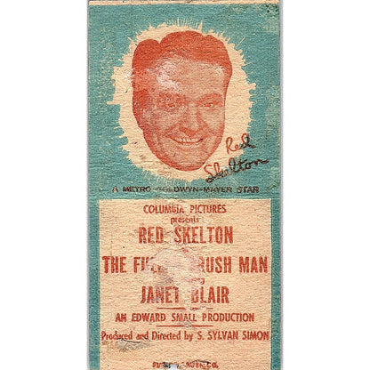 Red Skelton as the Fuller Brush Man Vintage Matchbook Cover SC7-Y3
