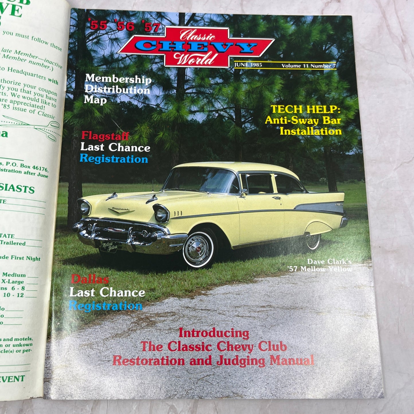 Anti-Sway Bar Install - '55, '56, '57 Classic Chevy World Magazine June 1985 M31
