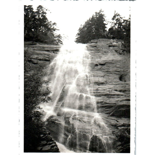 1920s Original Photo View of Arethusa Falls Crawford Notch NH 3x4" AE6