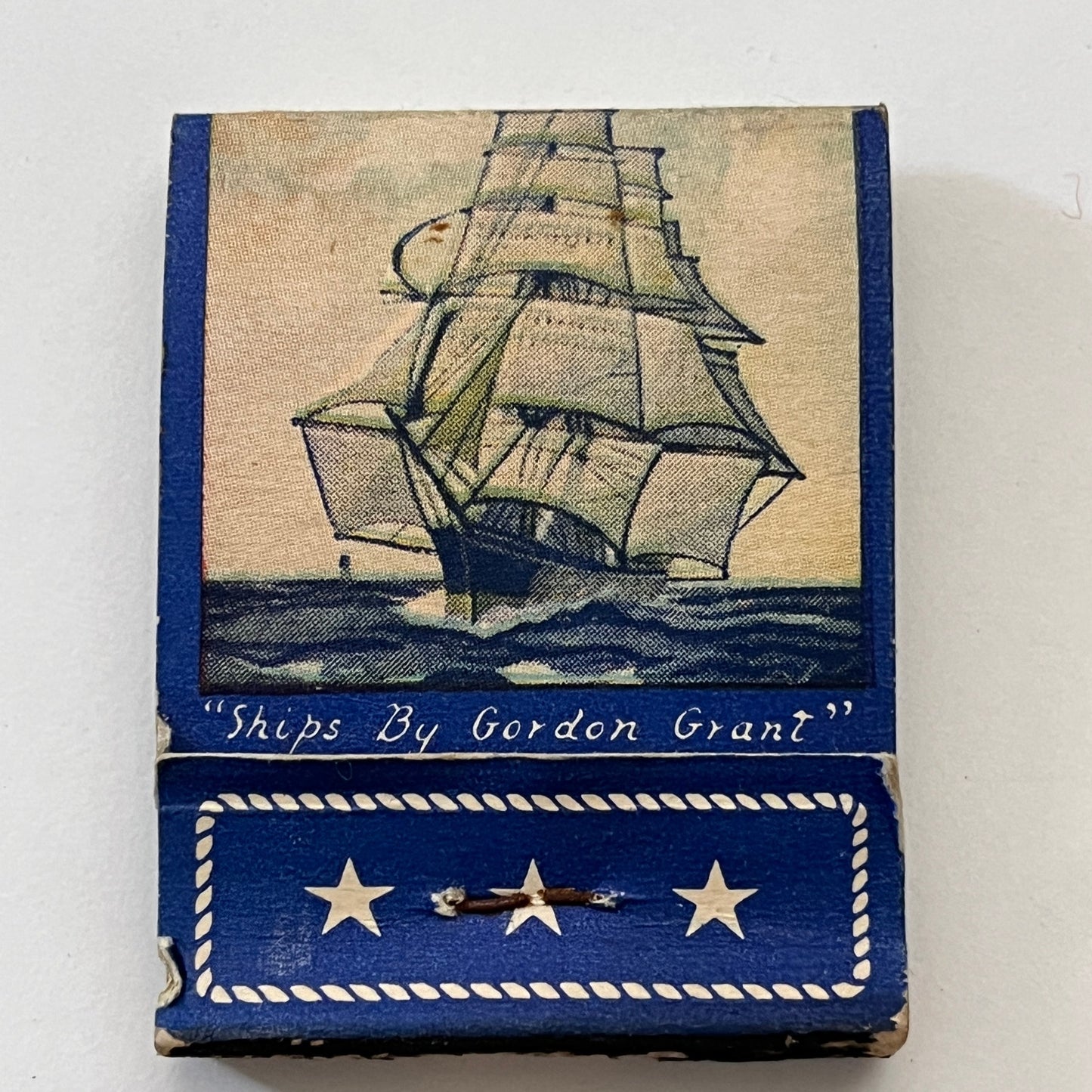 Ships by Gordon Grant Vintage Matchbook Cover TB8-MB3-2