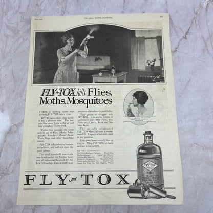 Fly-Tox Mosquito and Bug Killer Toledo OH 1924 Magazine Ad FL6-11