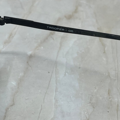 Retro Anthony Martin Trooper 05 Black Aviator Sunglasses Eyeglasses TD7-G4-2
