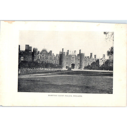 Hampton Court Palace England 1901 Original Print AD8-H8
