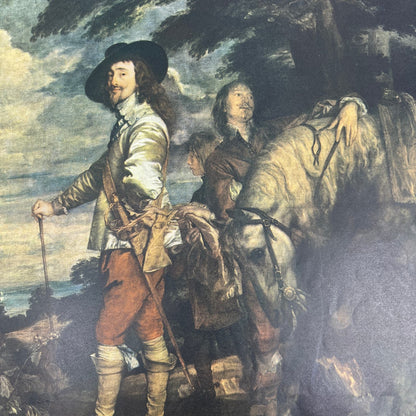 Charles I: Anthony Van Dyke Reproduction Print 1924 Magazine Ad FL6-11