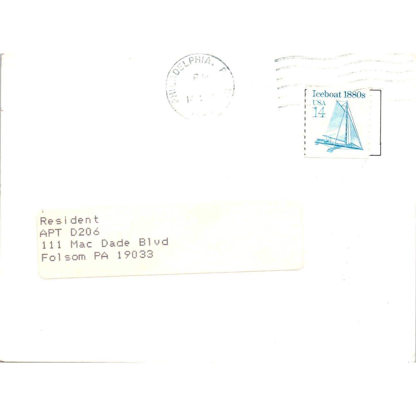 c1980 Cut Hut Men's Hair Styling Hair Pieces Milmont Park PA Postal Card PD7