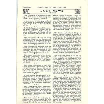 Gleaned by Asking Geo. S. Demuth 2 Page Beekeeping Article 1926 AG3-9