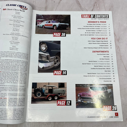 Real '56 Sedan Delivery - Classic Chevy World Magazine - Jun 2005 M29