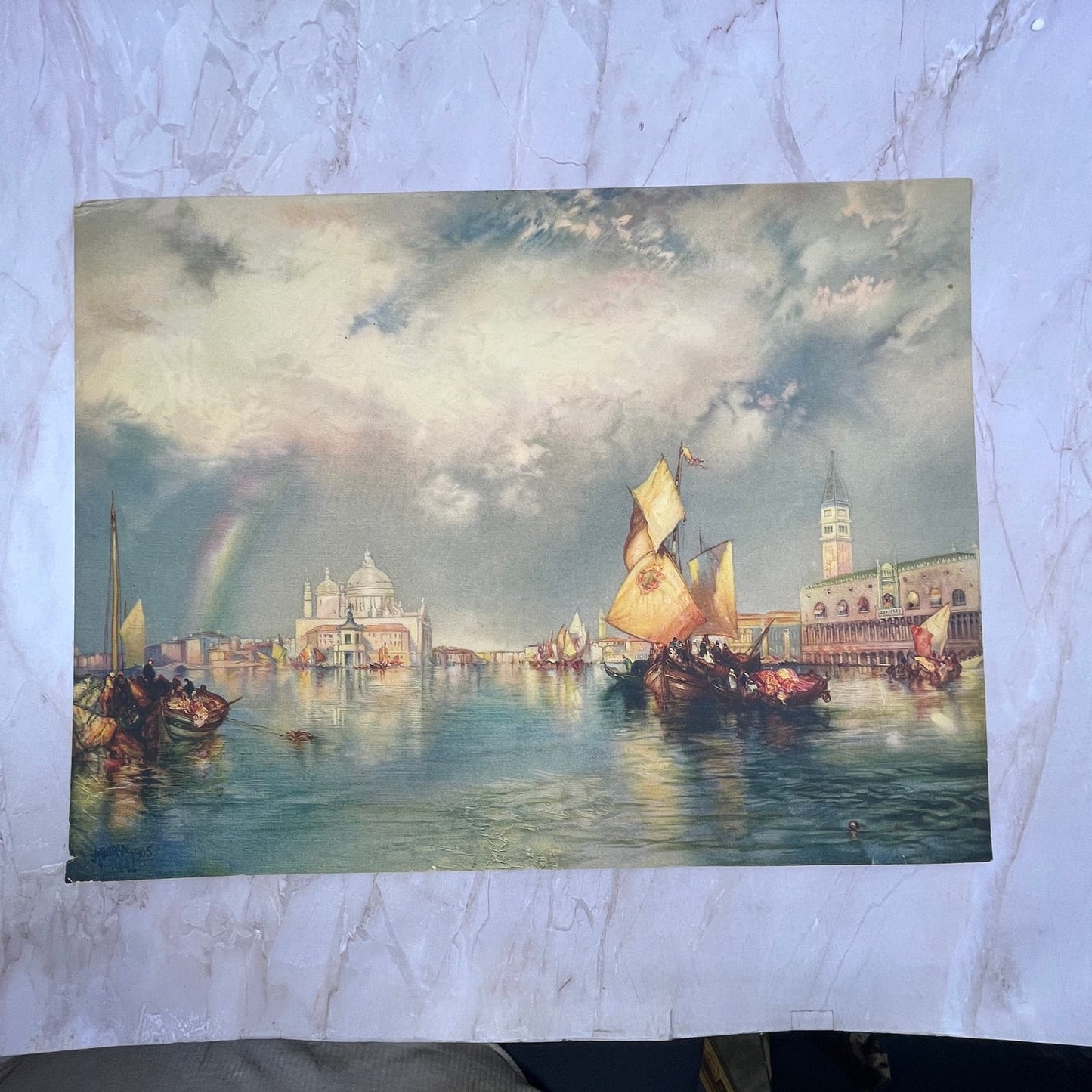 “Glorious Venice” By Moran Vintage Art Print Lithograph 12x16 FL6-3