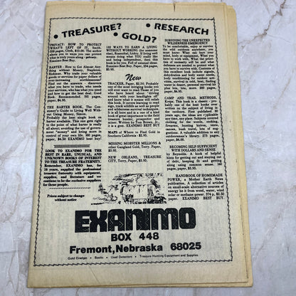 1980 - Exanimo Treasure Hunting Catalog Fremont Nebraska M11