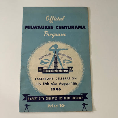1946 Official Milwaukee Centurama Program TE2-BB