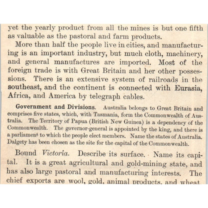 Transporting Wool in Australia 1901 Engraving AF2-A6