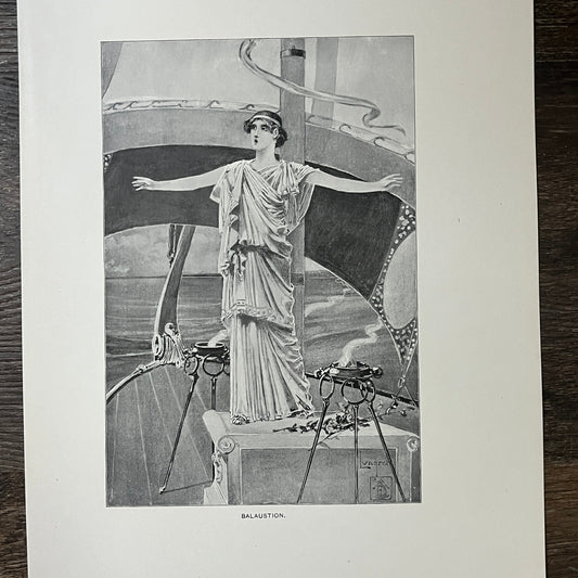 Balaustion Lundgren Antique Engraving 9x12 V10