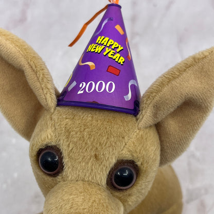 Vintage Yo Quiero Taco Bell Talking Chihuahua Dog Plush Toy 6" Y2K New Years TA9