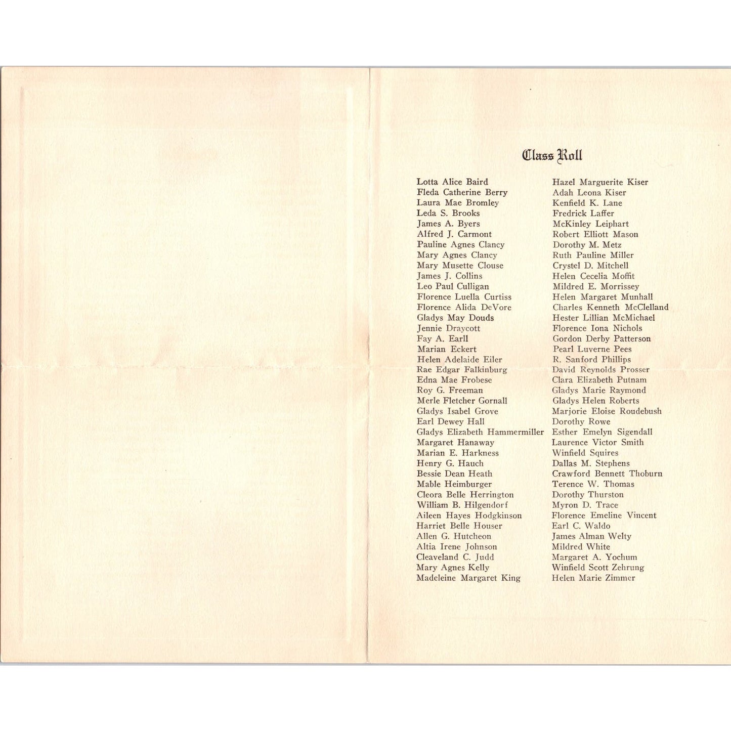 1915 Meadville High School Graduation Commencement Invitation PA AE9-X1