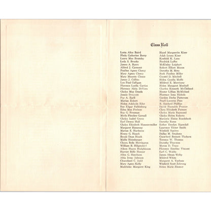 1915 Meadville High School Graduation Commencement Invitation PA AE9-X1