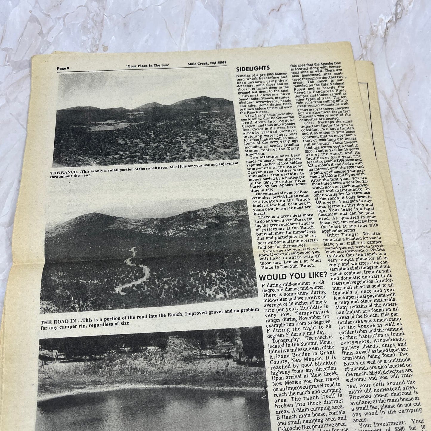 1980 Jan - In the Steps of the Treasure Hunter Newspaper - Mule Creek NM M11