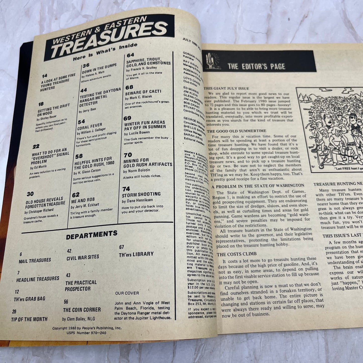 1980 July - Western & Eastern Treasures Magazine - Treasure Hunting Gold M13