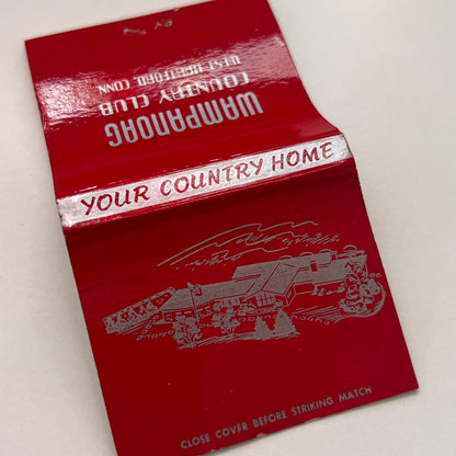 Wampanoag Country Club West Hartford CT Vintage Matchbook Cover TB8-MB-14