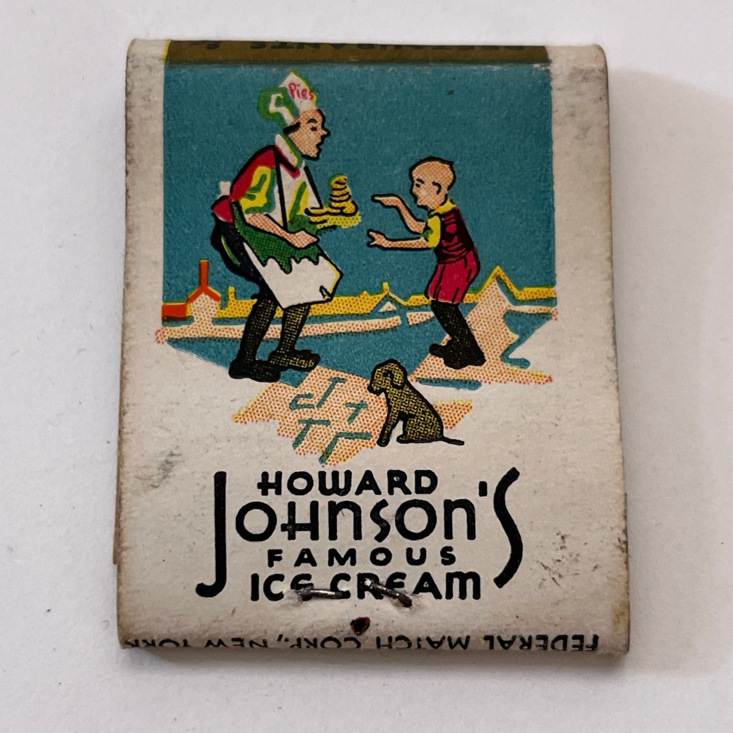 Howard Johnsons Famous Ice Cream Vintage Matchbook Cover TB8-MB3-8