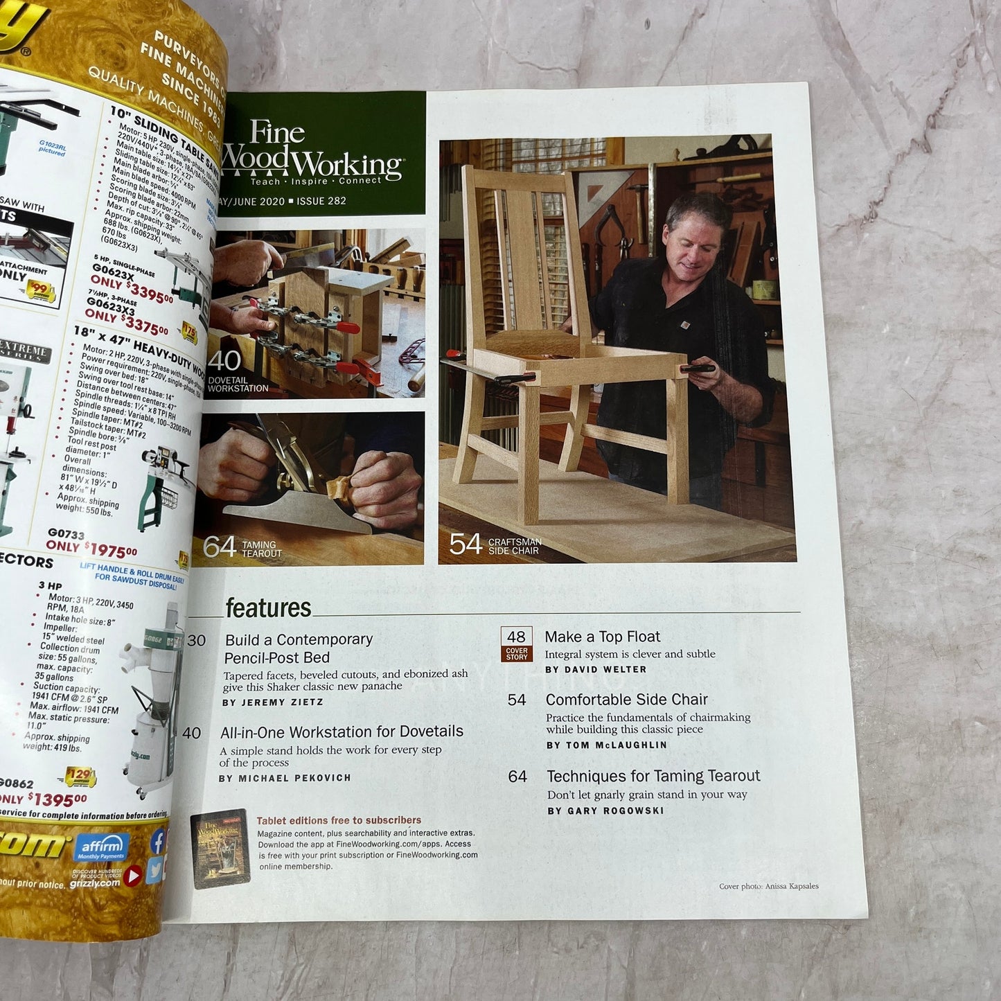 Floating Tabletop - Jun 2020 No 282 - Taunton's Fine Woodworking Magazine M36