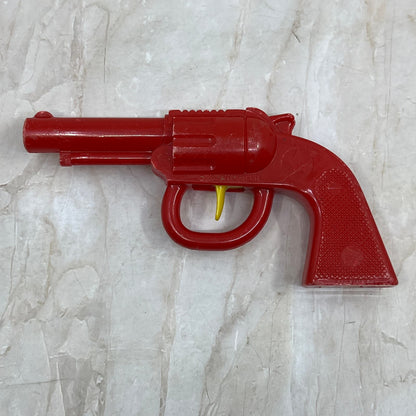 Vintage Plastic Toy Cowboy Pistol Red Six Shooter Pyro Toys TI9