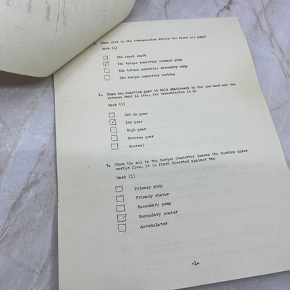 1951 Dynaflow Transmission Examination Report Minneapolis MN TI9-P1