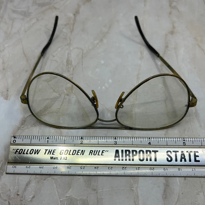 Retro Men’s Cottet Pilot Brass Tone Aviator Sunglasses Eyeglasses Frame TD7-G4-8