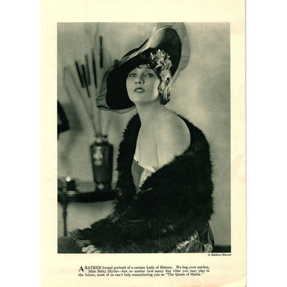 Marguerite Clark, Betty Blythe Scrambled Wives Queen Sheba Double Sided 8x11 V9