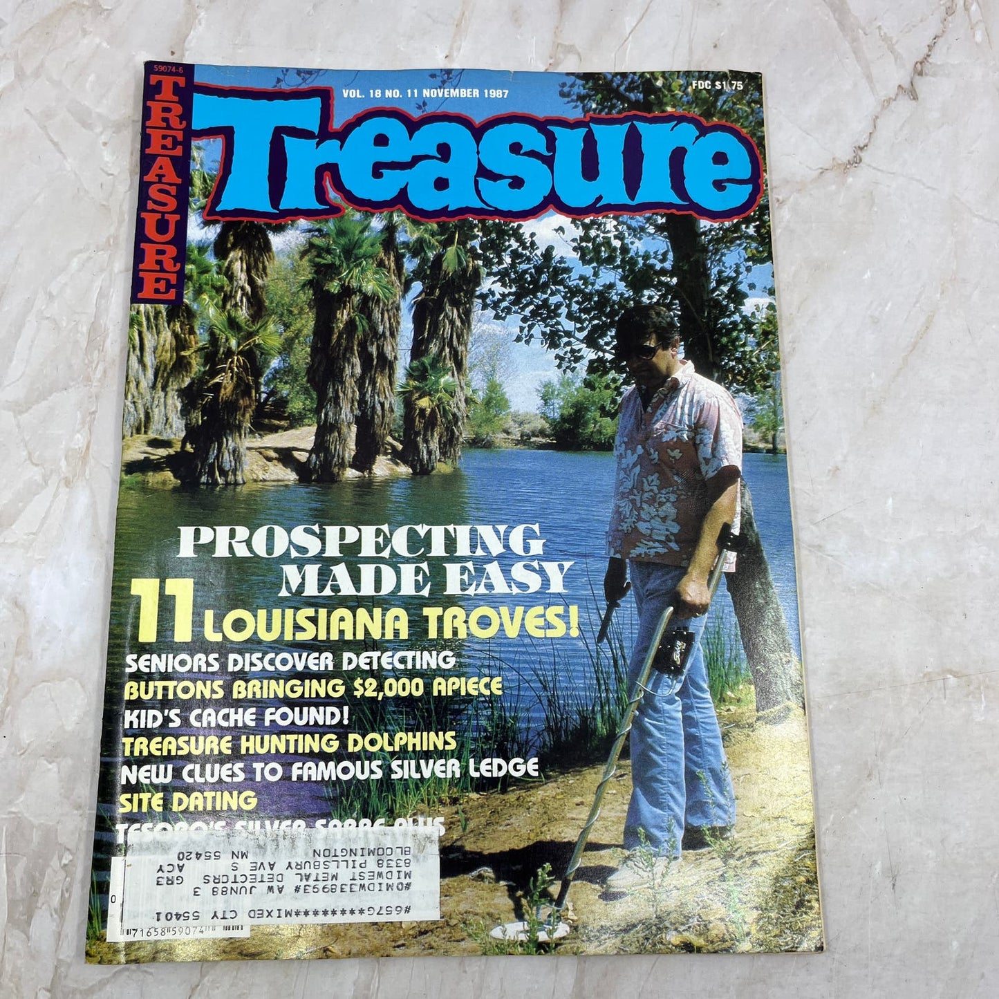 1987 Nov - Treasure Magazine - Treasure Hunting Metal Detecting Gold Coins M10