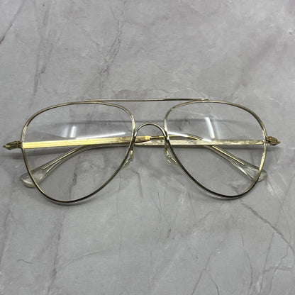 Vintage Foster Grant Gold Tone Aviator Glasses New Unused NOS TC5-FG