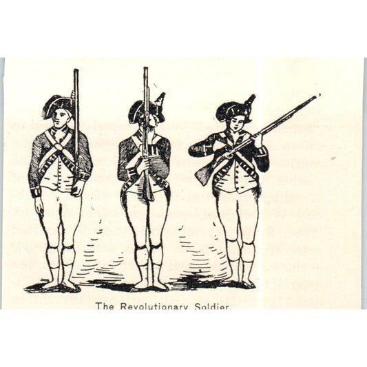 The Revolutionary Soldier Sketch c1890 Victorian Print AE8-CH10