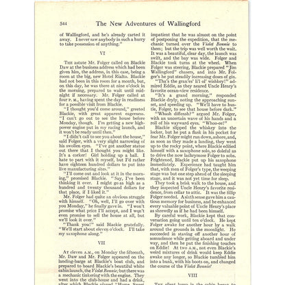 New Adventures of Wallingford Charles E. Chambers Vintage Art Print 6x8" V17