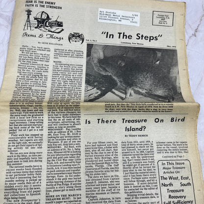 1978 May - In the Steps of the Treasure Hunter Newspaper - Lordsburg NM M11