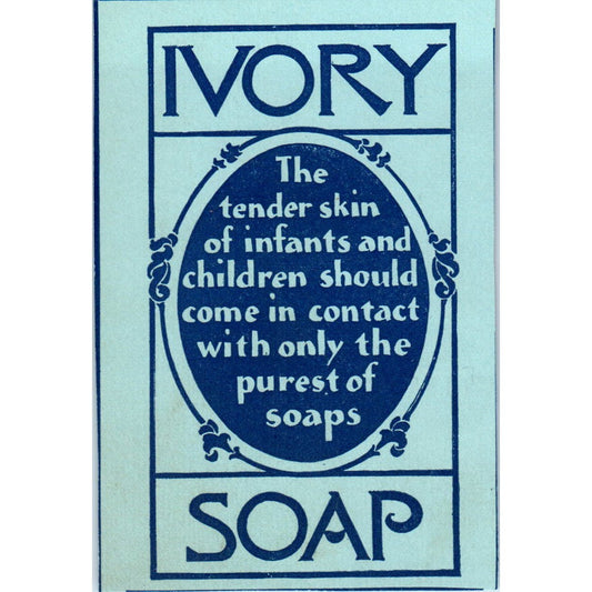 Ivory Soap - It Floats - 1897 Victorian Ad AE9-TS9