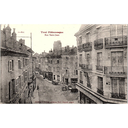 Toul Pittoresque Rue St. Jean French Antique Postcard PE10
