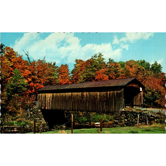 Cold River Bridge 18 Langdon NH Vintage Covered Bridge Postcard PC13