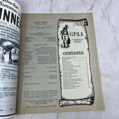 1979 Sept - Gold Prospecting News Magazine - Treasure Hunting Prospecting M11