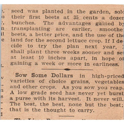 John A. Salzer Seed Co National Oats La Crosse WI 1905 Magazine Ad AF1-NH3