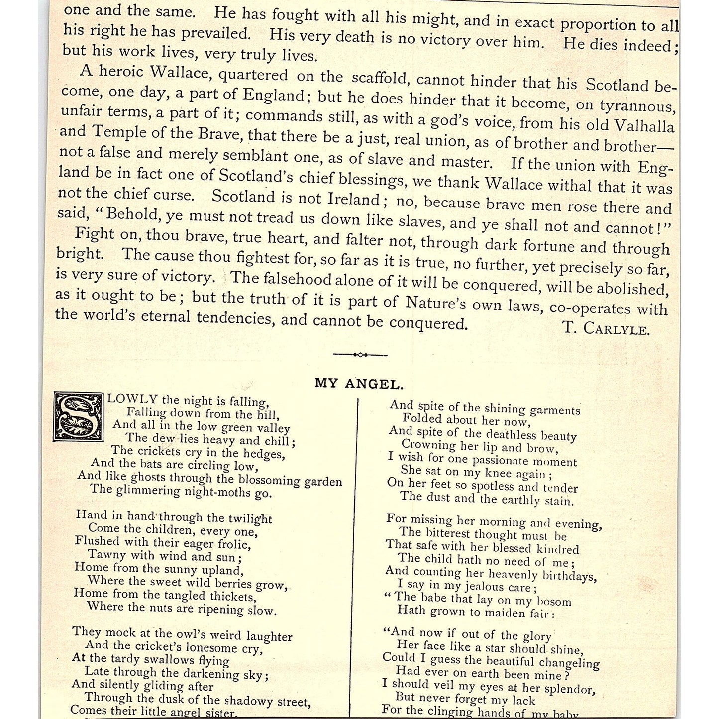 A Child Asleep - Elizabeth Barrett Browning 1884 Poem AG3-1